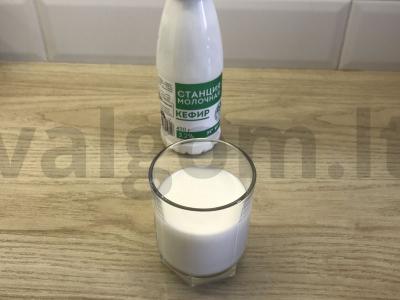 Kefyro pudingas su chia Žingsnis 1