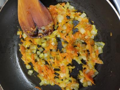 Lęšiai su morkomis ir svogūnais Žingsnis 4