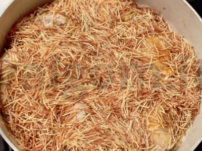 Makaronai su vištiena Žingsnis 9