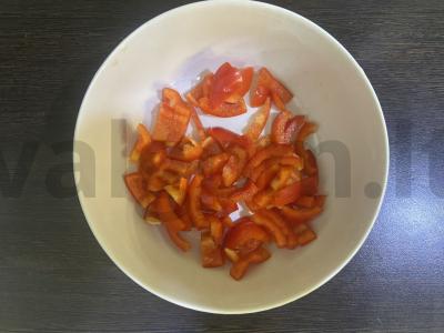 Salotos su jautiena ir granatais Žingsnis 1