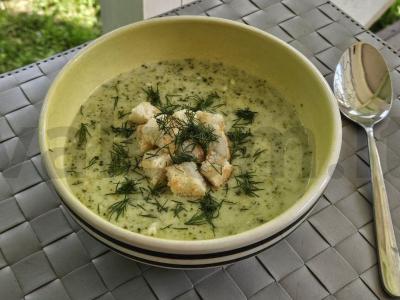 Sūrio sriuba-pyragas su brokoliais pagrindine nuotrauka