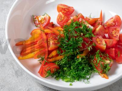 Salotos su pupelėmis ir tunu Žingsnis 3