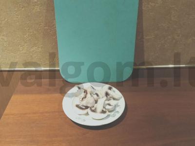 Kumpiai su grybais Žingsnis 1