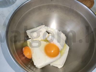 Sūrio blynai su ryžių miltais ir cinamonu Žingsnis 1