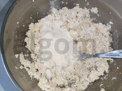 Sūrio blynai su ryžių miltais ir cinamonu Žingsnis 3