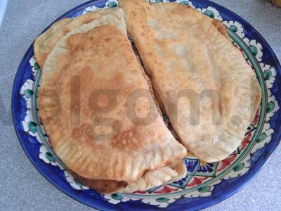 Čeburekai su naminiu faršu ir žolelėmis Žingsnis 9