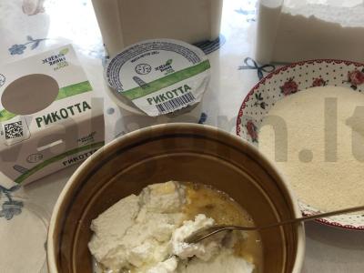 Rikotiniai su manų kruopomis Žingsnis 2