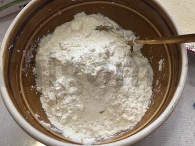 Rikotiniai su manų kruopomis Žingsnis 4