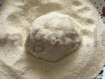 Rikotiniai su manų kruopomis Žingsnis 5