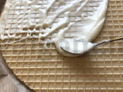 Vaflinis tortas su kondensuotu pienu Žingsnis 5