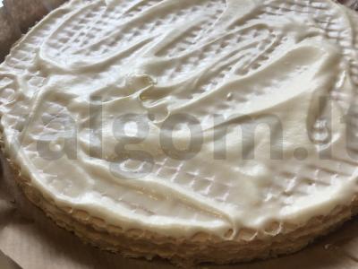 Vaflinis tortas su kondensuotu pienu Žingsnis 6