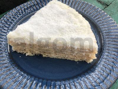 Vaflinis tortas su kondensuotu pienu Žingsnis 11