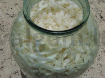 Namų rauginta kopūstai stiklainyje Žingsnis 3