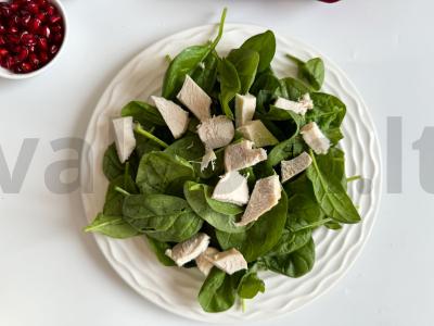 Vištienos ir granato salotos Žingsnis 2