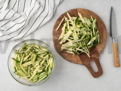 Salotas „Agurkas“ Žingsnis 1