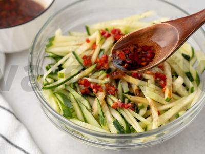 Salotas „Agurkas“ Žingsnis 4