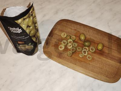 Neįprasta mėsos pica ant keptuvės Žingsnis 8