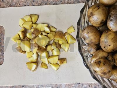 Kepta bulvė su traškia plutele Žingsnis 1