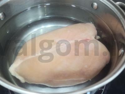 Vištienos piurė su ryžiais ir kviečiais Žingsnis 1