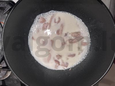 Orzo makaronai su vištiena sūrio padaže Žingsnis 2