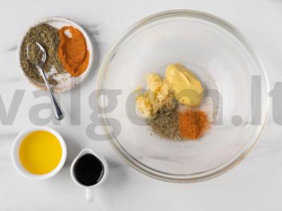 Keptas kukurūzų vištienos su moliūgu Žingsnis 1