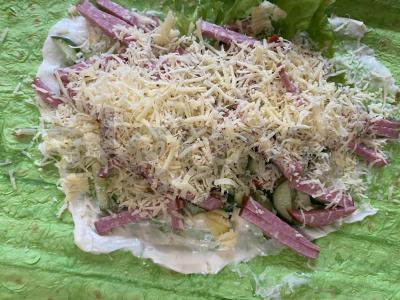 Namų šašlykas su šviežiais daržovėmis ir servelatu Žingsnis 5