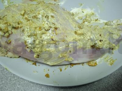 Kailinis triušis, keptas su obuoliais Žingsnis 2