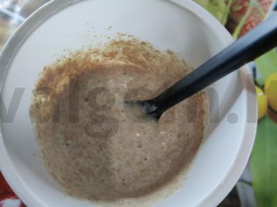 Kefyro desertas su skaidulomis ir kokosu Žingsnis 3