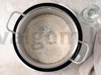 Ryžiai su žaliu svogūnu Žingsnis 1