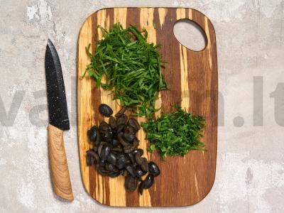 Sotūs salotas su morkomis, kinoja ir traškiu avinžirniu Žingsnis 6