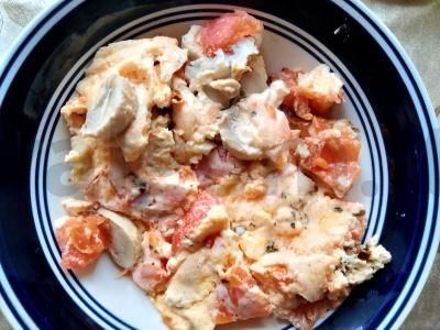 Omletas su pievagrybiais, sūriu ir pomidorais Žingsnis 15