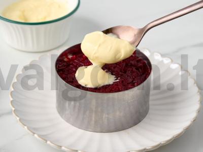 Sluoksniuotas salotas su silkės ikrais Žingsnis 8