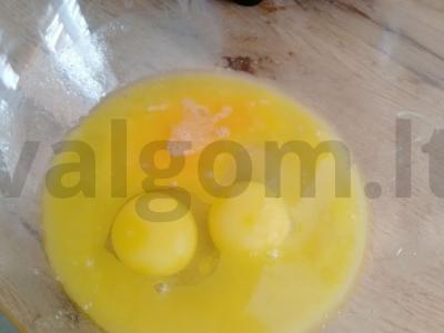 Persikų vafliai su stevija multikepėje Žingsnis 3