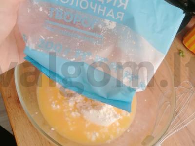 Persikų vafliai su stevija multikepėje Žingsnis 4