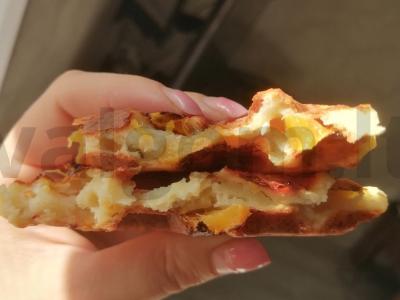 Persikų vafliai su stevija multikepėje Žingsnis 11