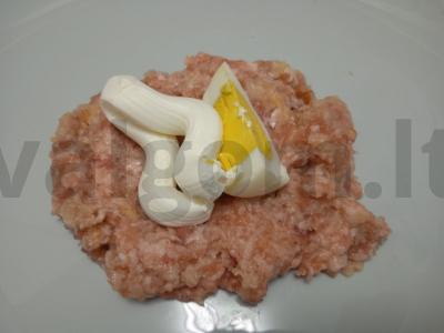 Zrazai su kiaušiniu ir varškės sūriu Žingsnis 8