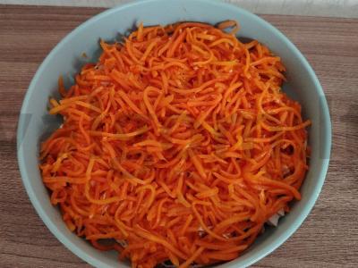 Salotas su mandarinų ir morkomis „Ryžikas“ Žingsnis 3