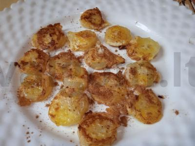 Desertas iš žalio kepto banano su cinamonu Žingsnis 6