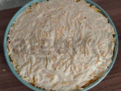 Salotas su mandarinų ir morkomis „Ryžikas“ Žingsnis 9