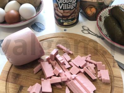 Olivjė su baltaisiais pupelėmis Žingsnis 1