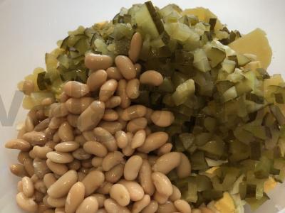 Olivjė su baltaisiais pupelėmis Žingsnis 6