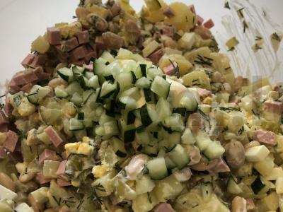 Olivjė su baltaisiais pupelėmis Žingsnis 8