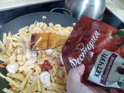 Indėnų azu be marinuotų agurkų Žingsnis 5