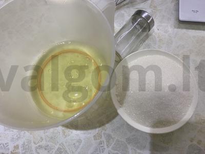 Beze ant pagaliuko su oro ryžiais Žingsnis 1