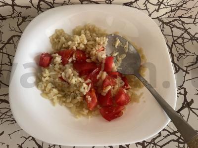 Orzo makaronai su pomidorais ir sūriu Žingsnis 3