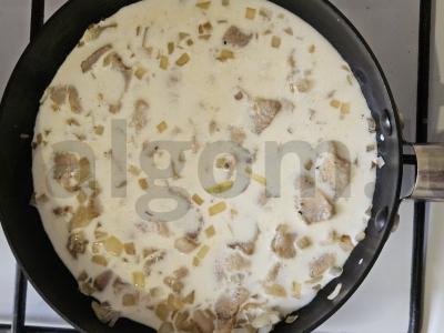 Makaronai su bekonu ir svogūnais Žingsnis 3