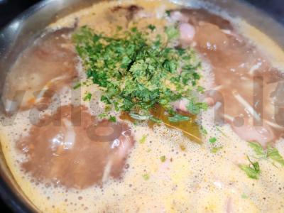 Vaikų sriuba su pieno dešrelėmis Žingsnis 8