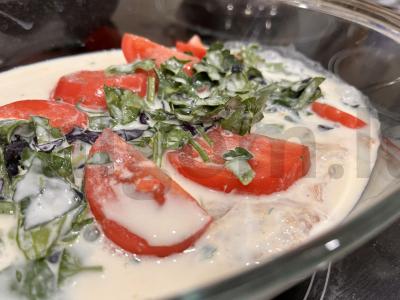 Kalakutienos krūtinėlės filė su baziliku ir špinatais Žingsnis 8