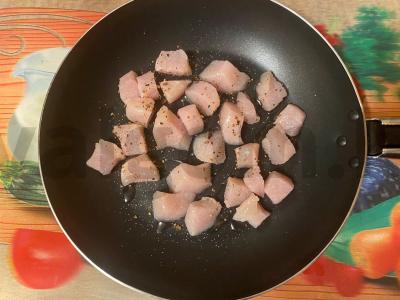 Salotas „Švec“ su vištiena, daržovėmis ir traškučiais Žingsnis 2