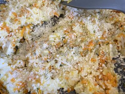 Basmati ryžių sūrio košė su apkepu ir žolelėmis Žingsnis 5